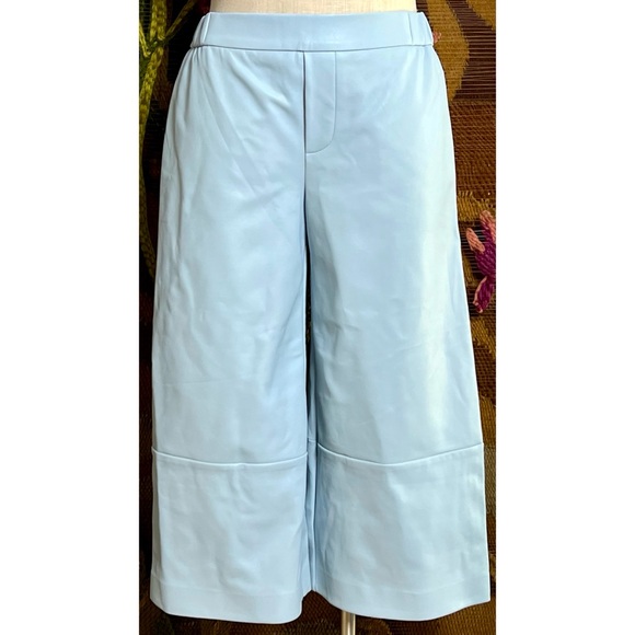 Anthropologie Faux Leather Cropped Pants XS - Picture 1 of 12